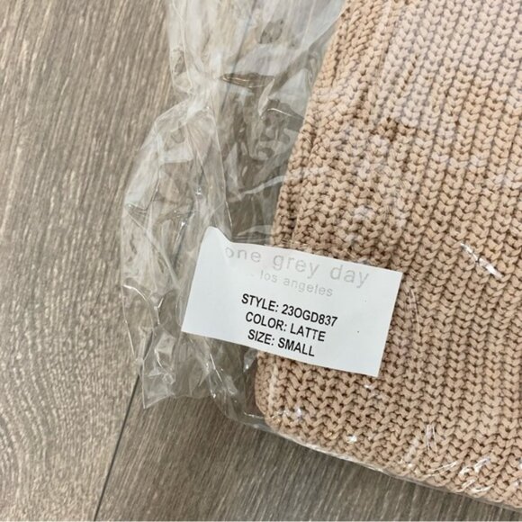 Anthropologie One Grey Day Sleeveless Knit Sweater Tank Top Brown Latte Size XS - Picture 8 of 16